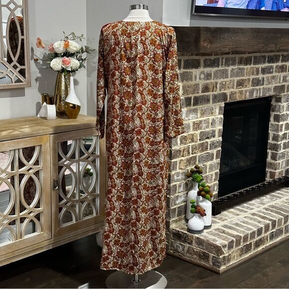 FAYROUZ FASHION Women’s Floral Print Maxi Kaftan Dress in the Size Medium - Picture 7 of 8